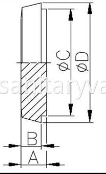 Blank liner DIN 11851